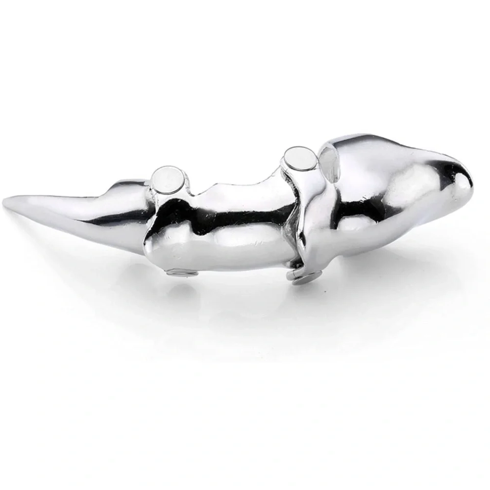 Men's Punk Silvery Armour Knuckle Ring